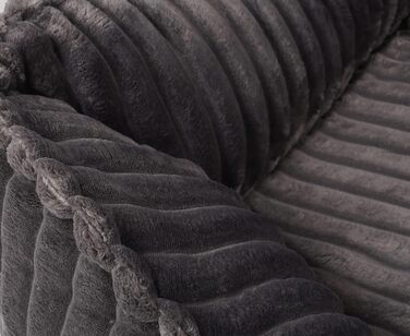 Ортопедичне собаче ліжко Knuffelwuff Sedona M-L, 85 x 63 см, сірий колір | Знімний, пральний чохол | Для великих, середніх та маленьких собак