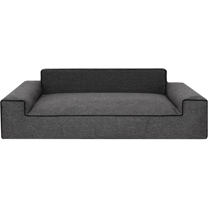 Ліжко для собак Ianri, чорне, XXL (116x78 см) - зручне та миється, для великих собак