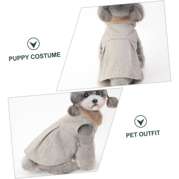 Тепла бавовняна жилетка для маленьких собак. М'який одяг для цуценят, халат для домашніх тварин на осінь та зиму. Комфортний костюм для вигулу на вулиці. Розмір до 5 кг.