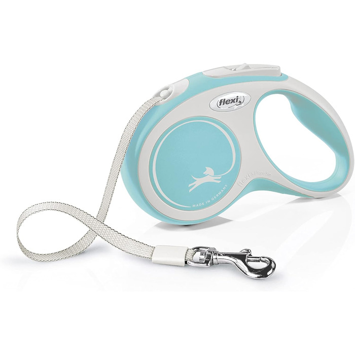Рулетка для собак Flexi New Comfort S, 5 м, блакитна