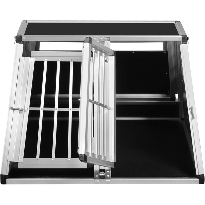 Транспортний бокс для собак Transportbox N73 з алюмінію, 92x93x63 см, з перегородкою та аварійним виходом