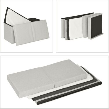 Кігтечка для котів Relaxdays, складана лавка, кімнатні меблі для тварин, притулок для котів, бежевий, 1 шт.