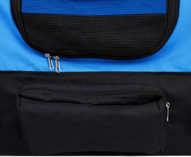 ZEYUAN 2-в-1 велосипедний причіп-коляска для тварин, блакитно-чорний