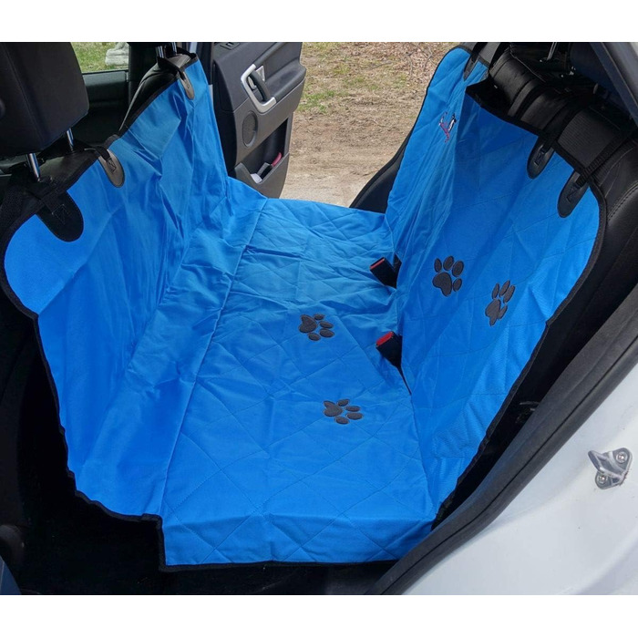 Callieway Автоковдра для собак, плед для пікніків з м'якими лапками (блакитний)