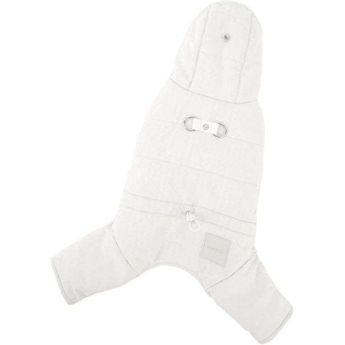 Зимова куртка для собак, тепла флісова куртка для маленьких собак, тепла зимова одіяння для тварин (білий, S)