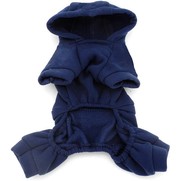 Захисний зимовий комбінезон для собак (L, блакитний) з флісовою підкладкою, теплий, для маленьких собак, бренду Ranphy