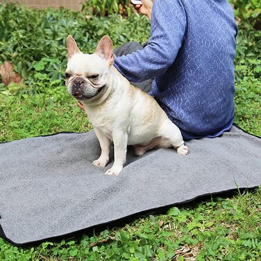 Килимок для собак Yolispa: великий, водонепроникний, для дому та відпочинку (чорний)