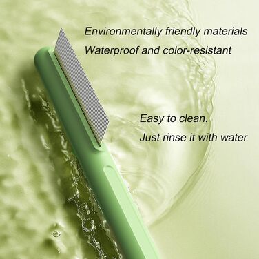 Щітка для собак маленьких порід та цуценят, видаляє шерсть та запобігає ковтунам, гребінець для видалення шерсті тварин, гребінець від бліх з нержавіючої сталі, ідеально підходить для Ши-тцу, Йоркширських тер'єрів, Мальтіпу, Мальтезе, маленьких порід (з ш