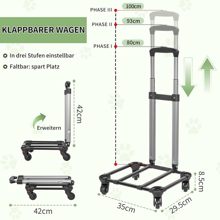 OUUTMEE Сумка-переноска для домашніх тварин, знімний чохол з колесами, ідеальна для котів та маленьких собак, багатофункціональний рюкзак, сумка-переноска 4-ма способами, дихаюча (Сірий)