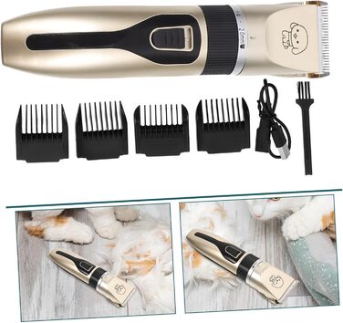 Електричний собачий триммер SOIMISS з титановими керамічними лезами. Безшумна машинка для грумінгу собак та котів. Для догляду за вухами, обличчям та тілом.