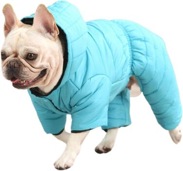 Теплий зимовий костюм-комбінезон для собак французького бульдога, мопса, бостон-тер'єра, пітбуля, коргі, для хлопчиків та дівчаток