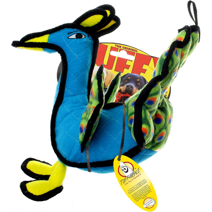 Іграшка для собак Tuffy T-Z-Peacock Zoo Павич, міцна тканина