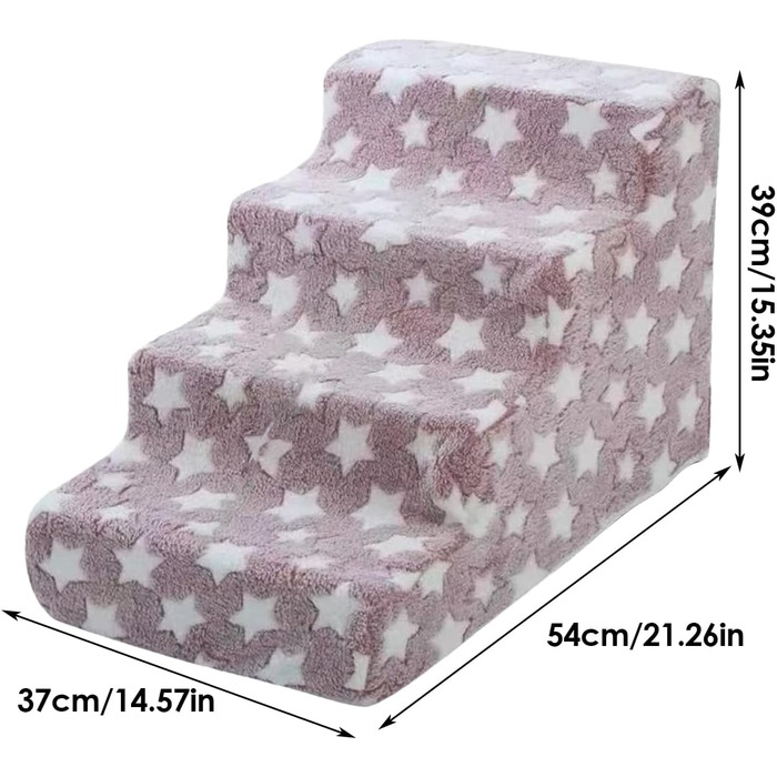 Рампа для собак та котів Cat Escabeau – портативна, складна, з неслизькою платформою, червона