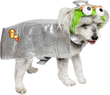 Костюм для собак Pet Krewe Oscar The Grouch, великий, для собак різних розмірів, ідеальний для Хелловіну, Різдва, вечірок, фотосесій, подарунок для любителів собак (срібний, Medium)