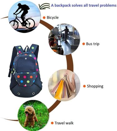 Рюкзак для собак і котів, переноска для тварин: рюкзак-переноска для собак та котів до 4 кг, ідеально для подорожей, походів та кемпінгу