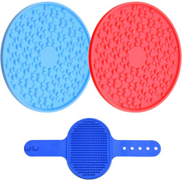 Матрас для повільного виливання корму для собак Kare & Kind та щітка для миття тварин - для заспокоєння під час миття, грумінгу та тренувань