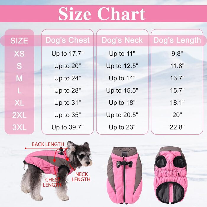 Тепла зимова куртка для собак, Kate Weather, вітронепроникна, світловідбиваюча, флісова, з отвором для шлейки, тепла флісова жилетка для собак, розмір X, куртка для собак на блискавці, зимовий костюм для собак, зелений (XX-Large, рожевий)