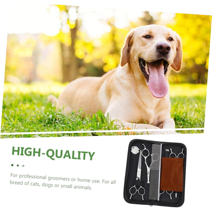 Ножиці для стрижки собак INOOMP з нержавіючої сталі, тример для грумінгу домашніх тварин, професійний інструмент для догляду за шерстю
