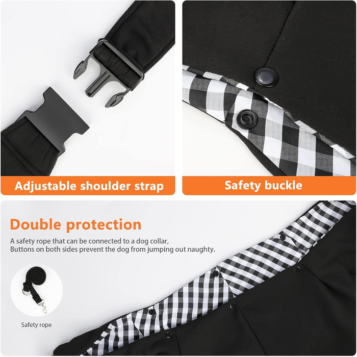 Сумка-кенгуру для собак Coolzon, переноска для тварин, дихаюча, для маленьких собак та котів, до 7 кг (зелена/чорна)