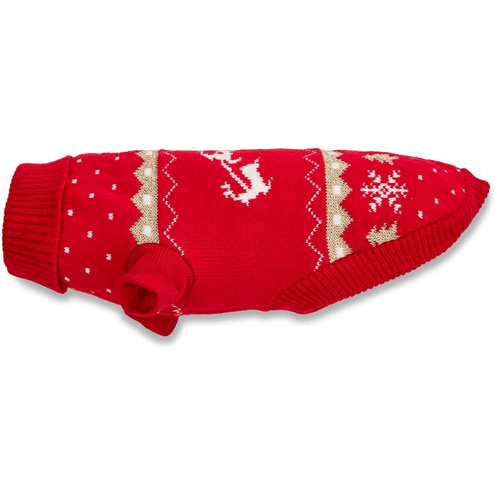 Вольтерс: Святий Миколай - червоний/золотий светр, розмір 35 см