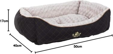 Лежак для собак Scruffs Wilton S, чорний