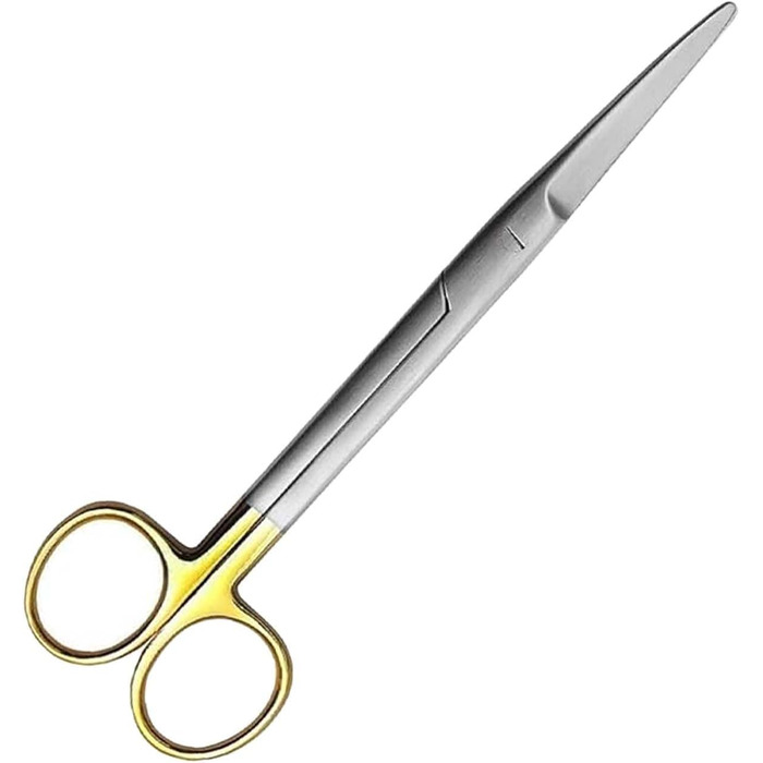 Хірургічні ножиці для перев'язки - 17 см, вигнуті, тупі кінці, з нержавіючої сталі. Підходять для котів та собак. Mayo Dissecting Blunt Scissors