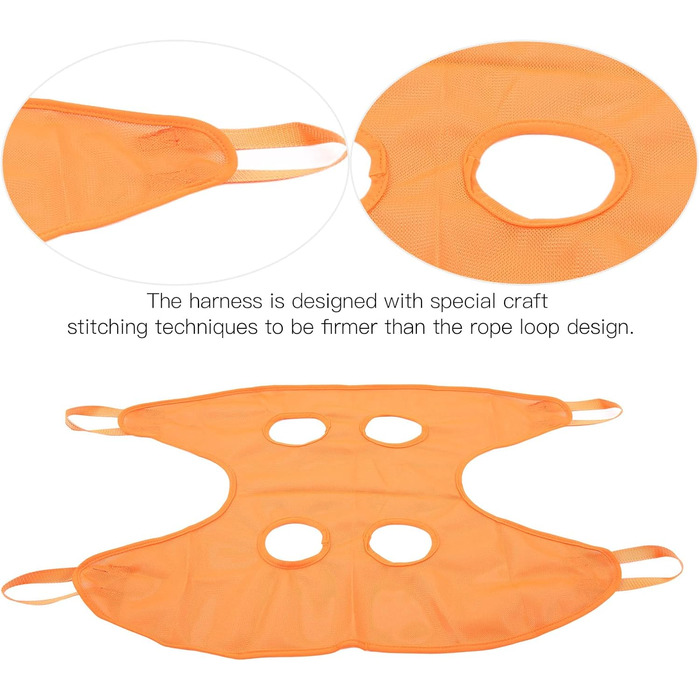 Гамак для догляду за собаками, рушник для сушіння тварин, гамак для краси з ножицями, гамак для релаксації та догляду за тваринами, гамак для котів та догляду за тваринами для стрижки кігтів (S-), великий, оранжевий