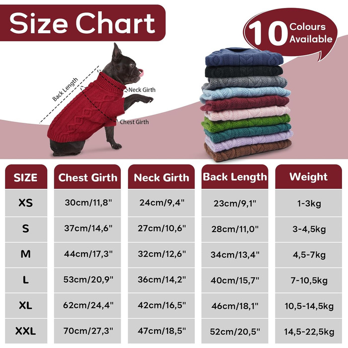 Теплий святковий пуловер для собак з отвором для шлейки, червоний (M) - для маленьких та середніх собак