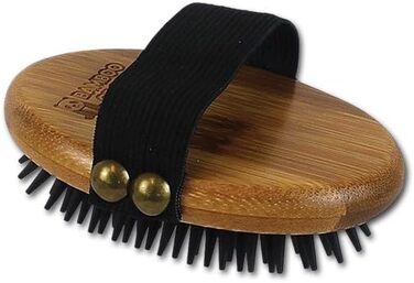 Щітка для грумінгу тварин BAMBOO GROOM Palm Brush - для короткого та довгого волосся, з щетиною дикого кабана, для собак та котів