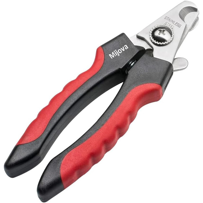 Професійний кусачки для нігтів собак та котів, рожевий, з захистом від надмірної обрізки