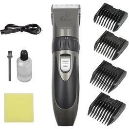 Професійна машинка для стрижки тварин Tierhaar: безшумна, акумуляторна, для котів, собак, коней, комплект