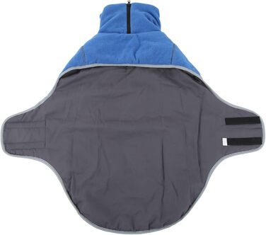 Зимовий теплий куртка для собак, вітронепроникний, плюш, зі стійким коміром, на блискавці, захист шиї та живота, з застібками-гачками, отвір для тракції, універсальна куртка для маленьких, середніх собак