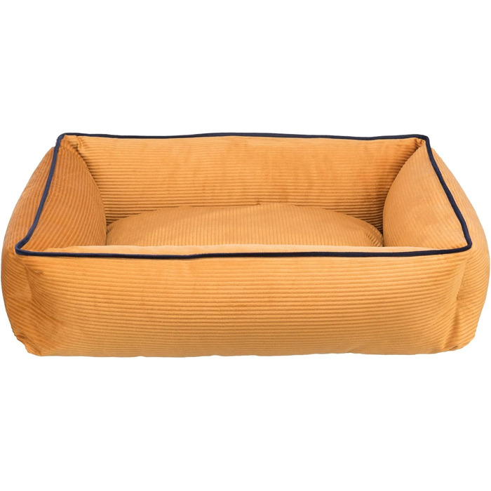 Крісло-ліжко для собак TRIXIE Romy, 55x45 см, окер - зручне та стильне ліжко з м'якого велюру, для маленьких собак, з неслизьким дном, можна прати