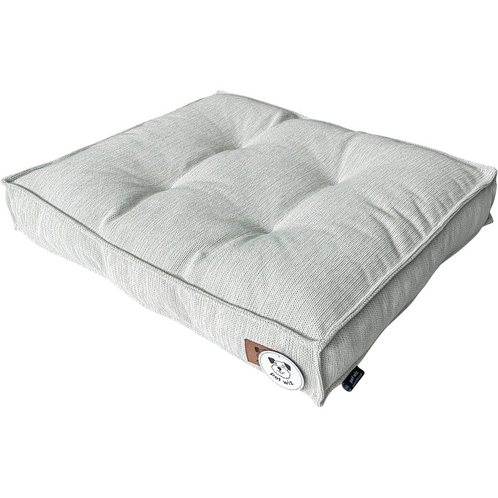 М'яке лежанка для собак з м'якою підкладкою, знімний чохол, світло-сірий та світло-блакитний, 3 розміри, ковдра для собак з антиковзаючою основою, світло-сірий, розмір M (90 x 62 см)