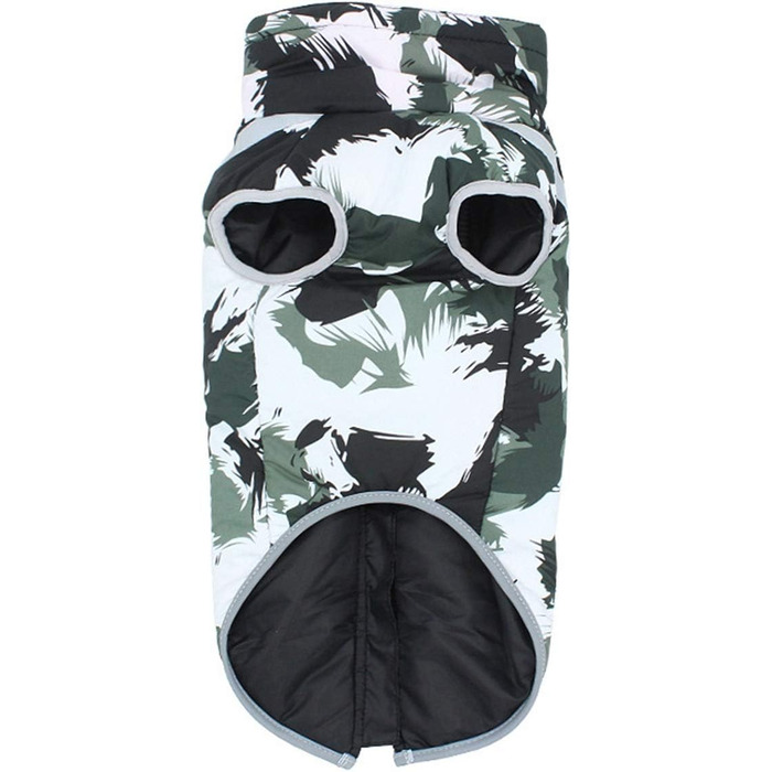 Теплий зимовий одяг для собак - куртка з бавовни для маленьких, середніх та великих собак (4XL, білий)