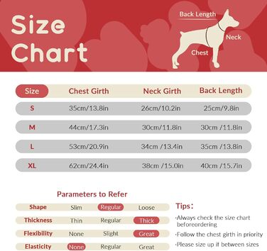 Водонепроникний зимовий одяг для собак, тепла вітрозахисна куртка для собак, антисні захисний костюм для мисливських собак (червоний, XL) XL B-Red