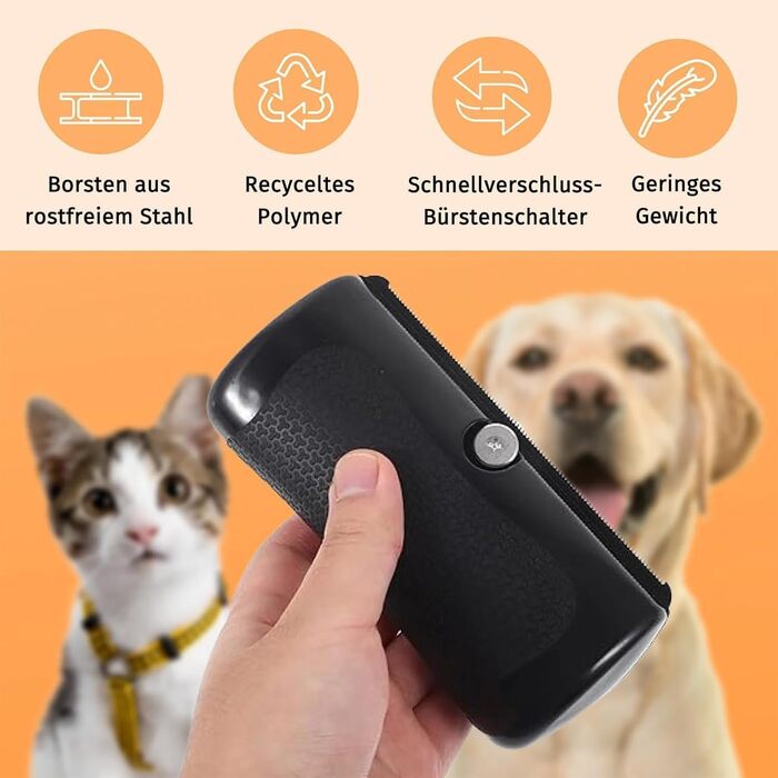 Ефективна щітка для собак та котів Fellwunder, Groomify: видалення линяння, комфортна ручка