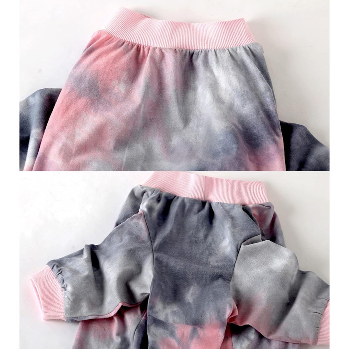 Піжама для собак великих порід, бавовна, батик, рожевий тай-дай (3XL)