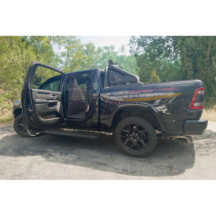 Tierlando® Автоковдра з бавовни XXL для пікапів та SUV, 240x170 см, сірий графіт