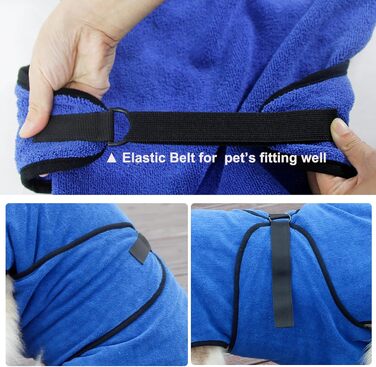 Рушник для собак BbearT® з мікрофібри, супер вбираючий, швидковисихаючий, для собак різних розмірів