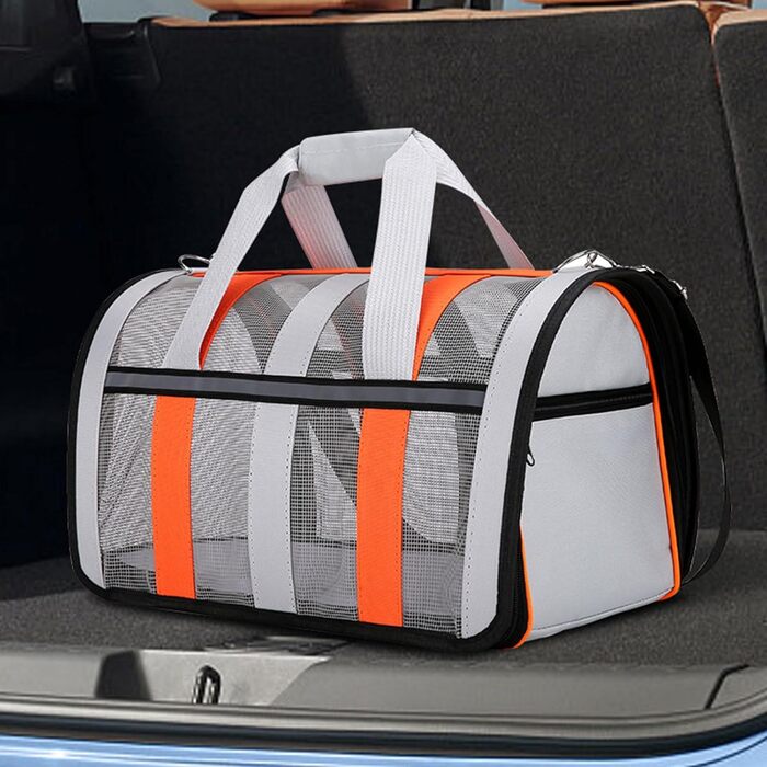 Складана переносна сумка-транспортер для собак середніх порід | З міцної сітчастої тканини, з вентиляцією