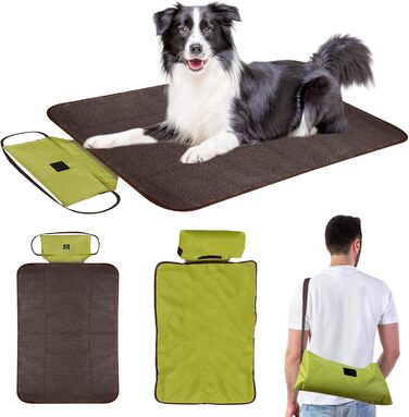 Складана водонепроникна ковдра для собак на прогулянках - килимок для собак Outdoor, 100 x 70 см, неслизька - ковдра для домашніх тварин, собак, цуценят, котів