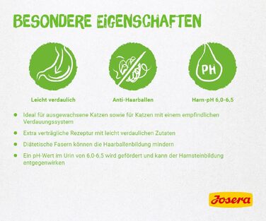 Сухий корм для котів Josera SensiCat для чутливого травлення, без смакових добавок, 10 кг