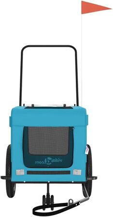 Причіп для велосипеда Gecheer: вантажний, для собак, з тканини Oxford, блакитний (135 x 68,5 x 73,5 см)