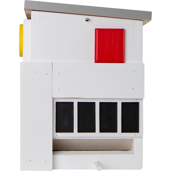 Будиночок для птахів Wildlife Garden WG1124 Multiholk De Stijl, комбінований годівничка й гніздівля з дерева