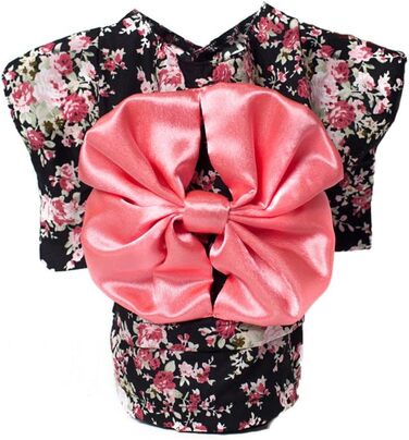 Костюм для собак WeeH, костюм кішки на Хелловін, косплей, японський кімоно, одяг для домашніх тварин (собаки, кішки, кролики, свині), чорний, розмір S