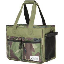 Транспортна сумка для котів та собак Galatée, складана, схвалена авіакомпаніями, для тривалих подорожей (зелена)