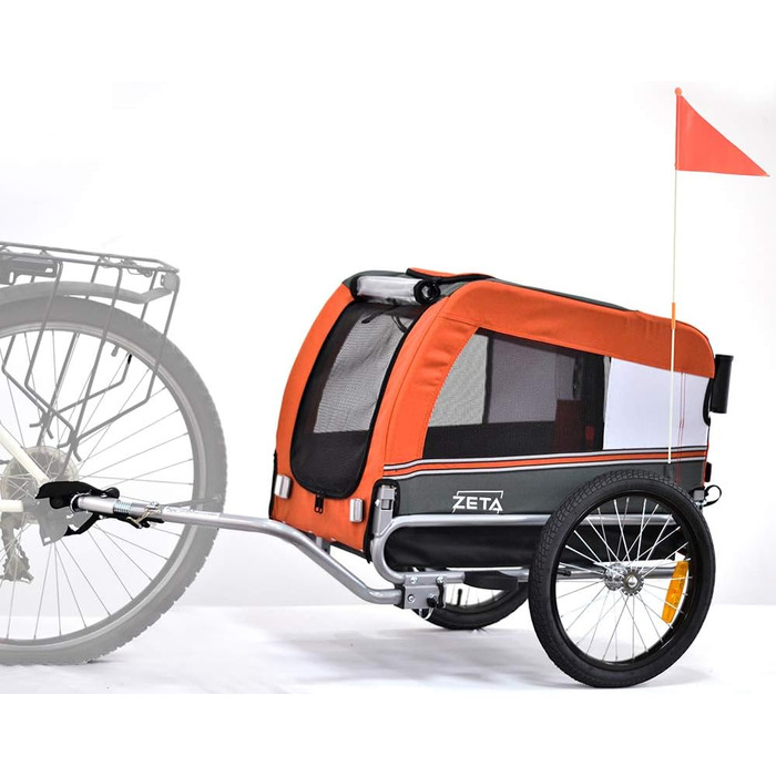 ПапіліоШоп Зета – вагончик для собак та котів, 3 розміри, стабільний, комфортний, практичний (Оранжевий)