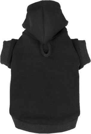 Пуловер для собак, худі для собак великих та маленьких порід, чорний (2XL)