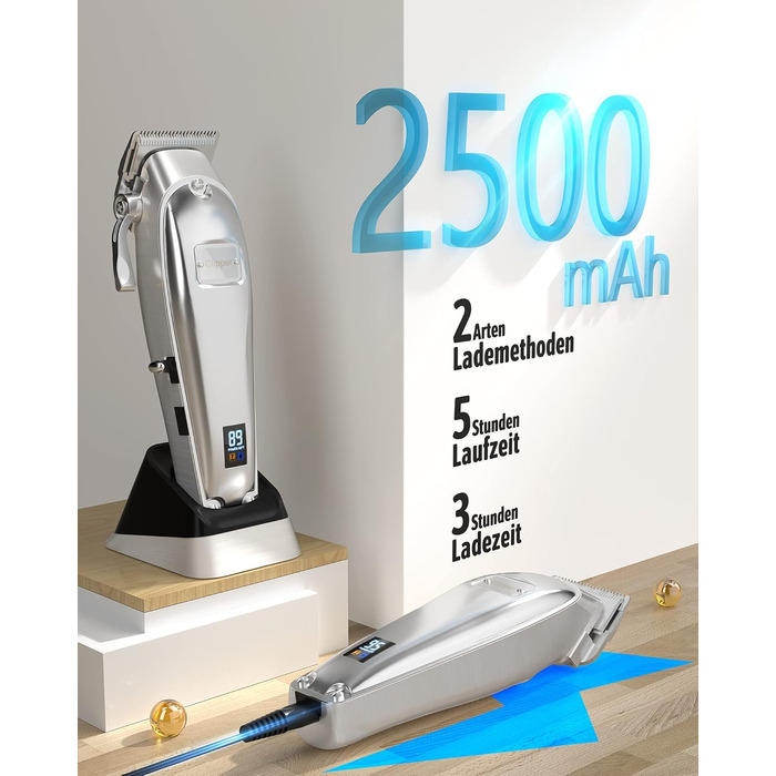 Професійна електрична машинка для стрижки собак oneisall, для густої, довгої та кучерявої шерсті, 6500 об/хв, з базою